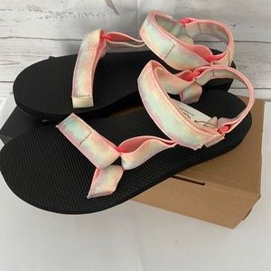 TEVA ORIGINAL UNIVERSAL TIE-DYE 1124231 NWT, SZ. 8, SORBET LEMON